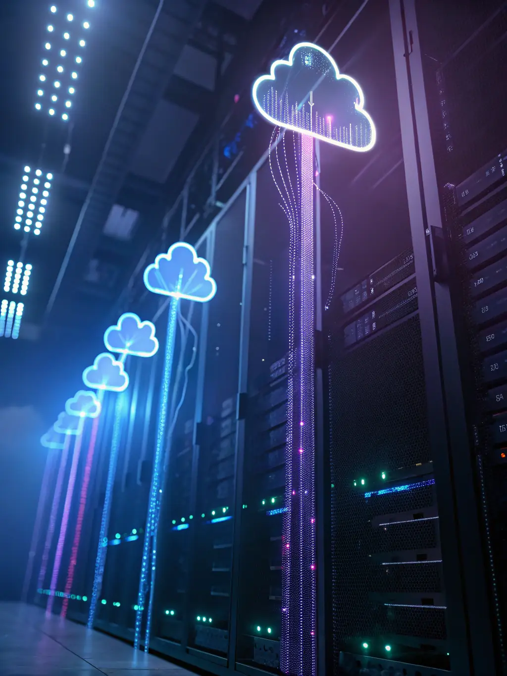 A diagram illustrating the scalable architecture of MAIDA's cloud platform, demonstrating the ability to dynamically allocate resources based on demand.