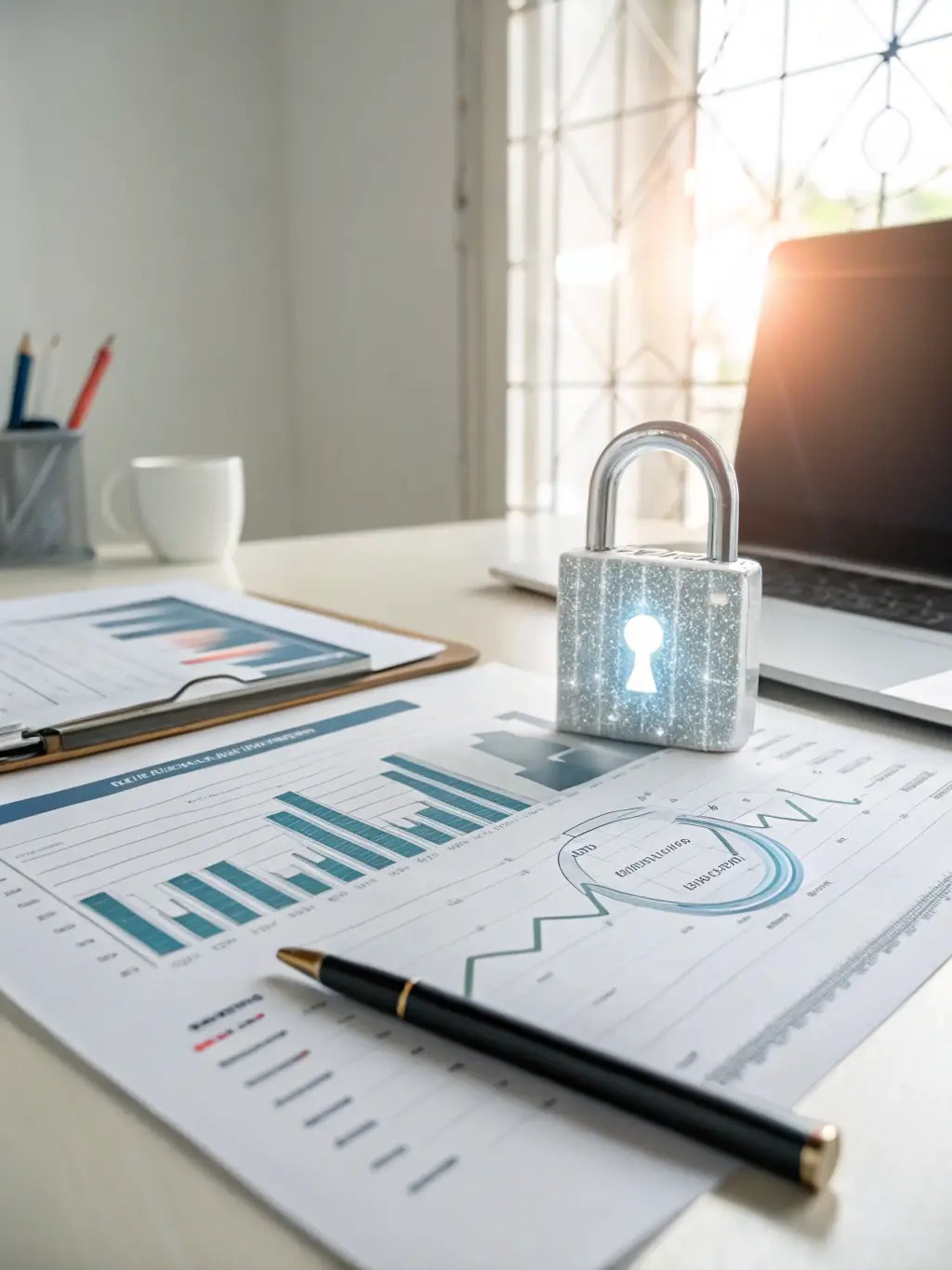 An image of a digital lock and key, representing data security and MAIDA's commitment to data sovereignty.
